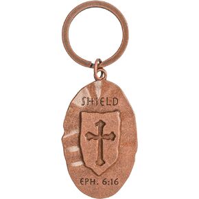 Full Armor of God Bronze Color Metal Key Chain by Dicksons Gifts