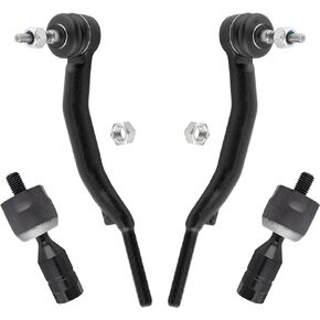 BOXI (Set of 4) Front Inner & Outer Left & Right Side Tie Rods Ends Links Driver Side & Passenger Side Fit for Cadillac SRX 2004 2005 2006 2007 2008 2009 | Replaces EV800289 ES80960 ES80959