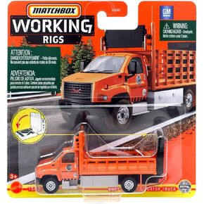 Matchbox GMC 3500 Attenuator Truck, [Orange] Working Rigs 15/16