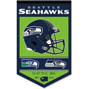 Seattle Seahawks Heritage History Banner Pennant