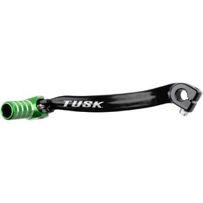 TUSK Folding Shift Lever Black/Green Tip for Kawasaki KX80 1991-2000