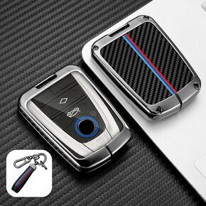 for BMW i3 i8 Key Fob Cover with Keychain Key Ring, Premium Soft TPU Full Protector Smart 4 Buttons Key Fob case for BMW i3 i8 BMW i Key Cover
