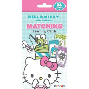 Bendon Hello Kitty Matching Learning Cards, Match Game, 36 Cards