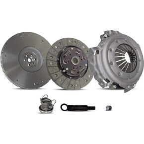 Clutch And Flywheel Kit (01-040FW) | Compatible With Tj Wrangler Se Base S Sport Rio | Utility 2-Door 4-Door 1994-2002 2.5L L4 | GAS OHV Naturally Aspirated, Heavy-Duty