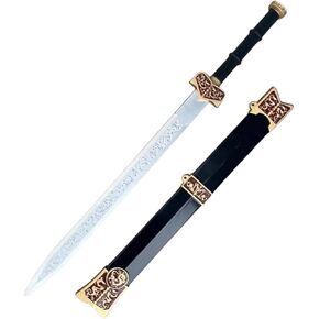 damdos Halloween Prop Cosplay Sword Chinese Traditional Sword,Kung Fu Sword of Han Dynasty Sword Role Playing Birthdays Gifts