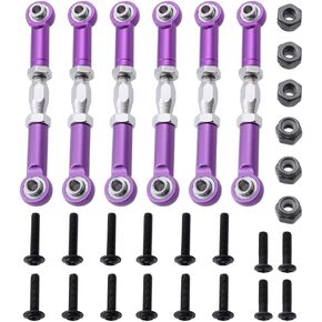 6PCS Hobbypark 106017 106617 Aluminum Turnbuckle Steering Linkage Rod for 1/10 Redcat Volcano EPX/Pro Shockwave Tornado S30 Volcano S30 Tornado Epx(Pro) Upgrade Parts