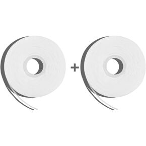 Davids Expanding Dental Floss Refills, 2 Spools (Dispenser Sold Separately), 250+ No Break Woven Strands, Waxed, Vegan, w/Nano Hydroxyapatite, Cocoa Butter & Mint, Kid Friendly, 66 yd