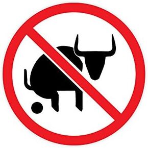 5005 no Bullshit 2 inch Funny Sarcastic Witty Sayings Decal for laptops, Hard Hats and Other Devices