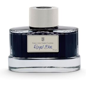 Faber Castell 141009 Bottle Ink, Royal Blue, 2.5 fl oz (75 ml)