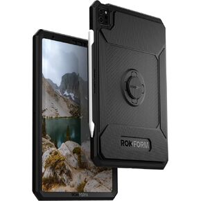 Rokform – Rugged iPad Case 10.9-11 Inch, Magnetic Case with RokLock Twist Lock, Compatible with iPad Air 5 (2022), iPad Air 4 (2020), and The iPad Pro 11" 5th/4th/3rd gen (2021/2020/2018) - Black