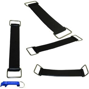 TC-Motor 127mm 175mm Rubber Battery Strap Belt 220mm 270mm For ATV Go Kart Pit Dirt Motor Bike Motorcycle (Size A-127MM)