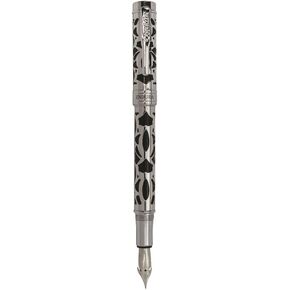 Conklin Endura Deco Crest Fountain Pen Black - Extra Fine Nib - A Luxury Pen for Journaling, Autographs, and Memorable Gifts on Any Occasion