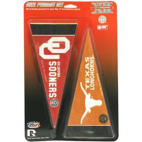 NCAA Mini Pennant Set, Big 12 Conference Set, New