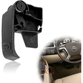Hood Latch Release Pull Handle ABS Black Replacement for 1995-2007 GMC Cadillac C3500 C1500 K1500 Truck Latch Cable Interior Pull Replaces15741109