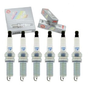 6 pc NGK Laser Iridium Spark Plugs compatible with Jeep Cherokee 3.2L V6 2014-2020