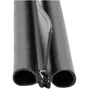 AP Products 018-479 Black Double Bulb Seal with Slide-On Clip and 2-1/4" Wiper - 2" x 3" x 28'