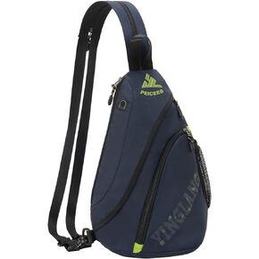 Peicees Bags for Men Waterproof Sling Bag Crossbody Shoulder Bag for Women Chest Daypack Backpack for Travel Bike Hiking
