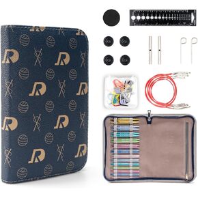 Slplirs braiding Needle kit. Smooth and Durable Interchangeable Aluminum Round Knitting Needles for Knitting Enthusiasts