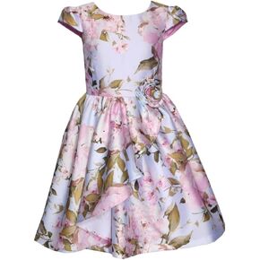 Bonnie Jean Girls 7-16 Floral Shantung Special Occasion Dress