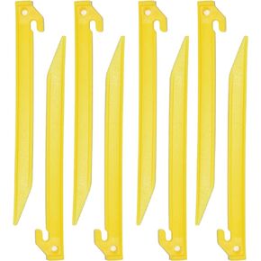 14 Pack Plastic Tent Stakes 9 inches Heavy Duty Camping Tent Pegs for Outdoor Canopy Stakes Garden Lawn Stakes