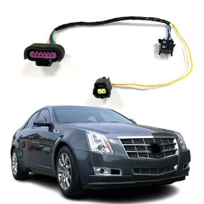 Exterior Door Handle Microswitch Connector Harness, Compatible with Cadillac CTS 2008 STS 2008, Front Left Driver Side, 25864471
