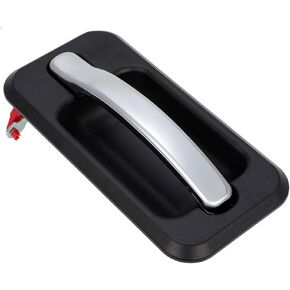 OCPTY Door Handle Exterior Rear Driver Left Side Replacement Fit 2003-2009 for Hummer H2 Outside Door Handle Balck/Chrome (1pcs)