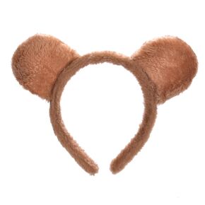 Bear Ears Headband for Party Favor, Bear Headpiece Jungle Safari Headbands,Cartoon Animal Ears,Cute Wild One for Halloween,Christmas