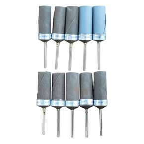 10PC Mixed Grit Aluminium Oxide Abrasive Sandpaper Rolls Kit with 3/32 Inch Mandrel, Includes Each 2PC Grit 240/400/600# and Each 1PC Grit 800/1000/1500/2000#, for Grinding and Polishing All Materials