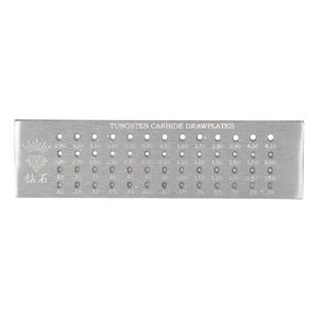 Wire Drawplate, 52 Holes Round Draw Plate Portable Wire Drawing Plate for Jewelry Making