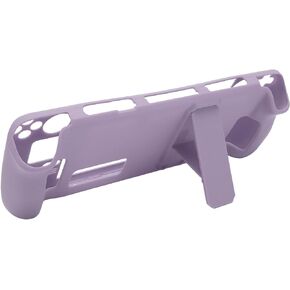 Kickstand Protective Case for Steam Deck, Cover Protector with Stand Base, Full Protection Fingerprint Proof Protective Case for Steam Deck, Non Slip Anti Scratch (Purple01)