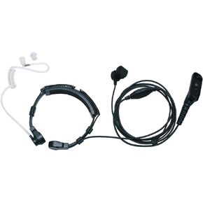 Throat Mic Tactical Walkie Talkies Earpiece Headset with Finger PTT for Motorola APX6000 XPR7550e XPR7550 Walkie Talkie