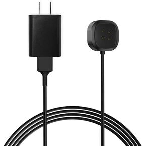 شاحن جداري سريع 5 فولت بديل لـ Fitbit Sense 1/2 Versa 4 Versa 3 USB كابل شحن محول طاقة حامل قاعدة مغناطيسي للساعة الذكية 3.3FT in Kuwait