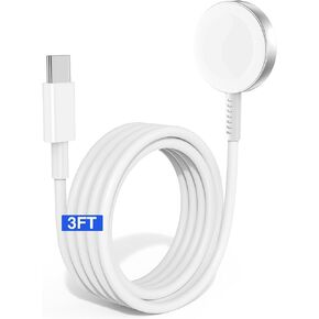 لكابل شاحن الساعة USB C MFi معتمد 3FT سلك شاحن ساعة نوع C لشاحن i Watch شحن سريع لسلسلة i Watch 9/8/7/6/5/4/3/2/1/Ultra 2/SE in Kuwait