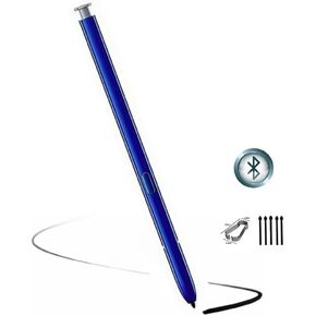 for Galaxy Note 10 Stylus Pen (WithBluetooth) Replacement for Samsung Galaxy Note 10, Note 10+ Plus 5G All Versions Touch Stylus Pen with 5Tips/Nibs (Black)