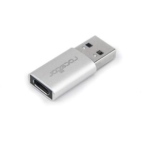 محول نقل البيانات USB من Rocstor - النوع C أنثى USB - النوع A ذكر USB - محول ذكر أبيض أبيض in Kuwait