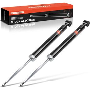 A-Premium Rear Pair (2) Struts Shock Absorber Compatible with Ford Fiesta 2011-2019 & Mazda 2 2011-2014, Driver and Passenger Side