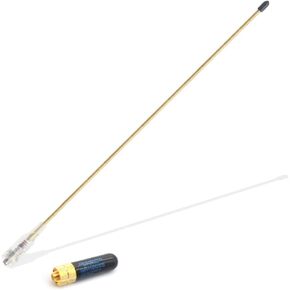 BAOFENG SMA Female VHF UHF Whip Antenna Dual Frequency Antenna VHF 136-174MHz UHF 400-470MHz Amateur Radio Two-Way Radio Antenna 15.35 inches Short 1.91inch