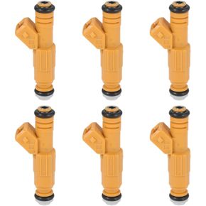 6Pcs Fuel Injectors 0280155710 4 Holes Compatible with Jeep Cherokee Grand Cherokee 1987-1998 Wrangler Comanche 4.0L 0280155700