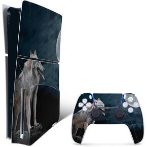 MightySkins Skin Compatible with Playstation 5 Slim Disk Edition Bundle - Happy Hunting | Protective, Durable, and Unique Vinyl Decal wrap Cover | Easy to Apply | Made in The USA