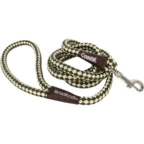 Water & Woods Braided Rope Snap Dog Leash by Coastal Pet - Durable Leash for Dog - Comfortable Pet Leash - Classic Swivel Snap for Tangle-Free Walks - Green, 1/2" x 6'