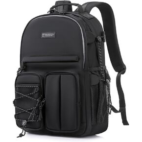 Lightweight Durable College Travel Backpack,25L Daily Casual Bookbag Backpack fit 15.6 Inch Laptop, Water Resistant Work Outdoor Hiking Backpacks With Multifunction Pockets for Men Women