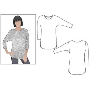 Style Arc Sewing Pattern - Fran Knit Top (Sizes 18-30)