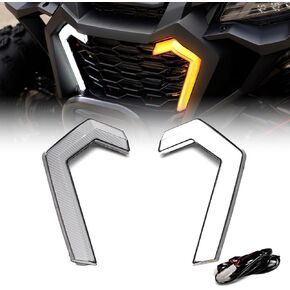 HAKA TOUGH Fang Lights for Talon 1000/1000R/1000X 4 Accessories,Front Grille Accent lights for Talon 1000R Signature lights Grill Lamps Turn Signal, 2PCS