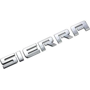 1pc Sierra Nameplate Letter Emblem 3D Badge Glossy fit Sierra (Chrome)