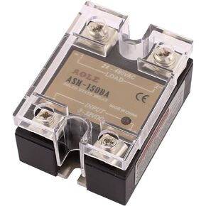 uxcell ASH-150DA 3-32VDC to 24-480VAC 150A Single Phase Solid State Relay DC to AC Relay