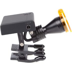 5W LED Headlight Cordless Headlamp Clip on Type Brightness Adjustable with Filter DY-011 for Binocular Loupes