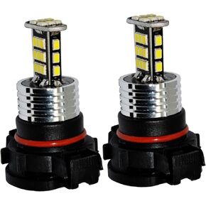 Alla Lighting Super Bright 5202 5201 LED Fog Lights Bulbs 2000 Lumens 3020 30-SMD PS19W 12085 PS24WFF Replacement for Cars,Trucks, 6000K Xenon White