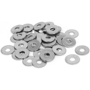 uxcell M5x15mmx1.2mm 316 Stainless Steel Flat Washers Gasket Fastener 40pcs