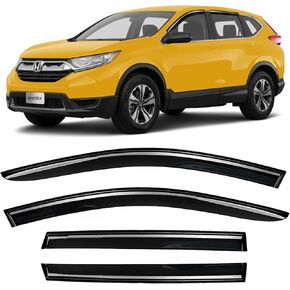 Side Window Visor Vent Deflectors Sun Rain Guards for Honda CRV (CR-V) 2017 2018 2019 2020 2021 2022 LX EX EX-L Touring