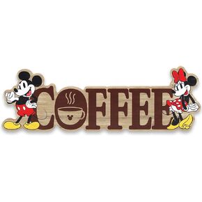 Open Road Brands Disney Mickey Mouse Get Cookin' Wood Tabletop Decor - Adorable Decoration to Hang or Display in Kitchen or Dining Room